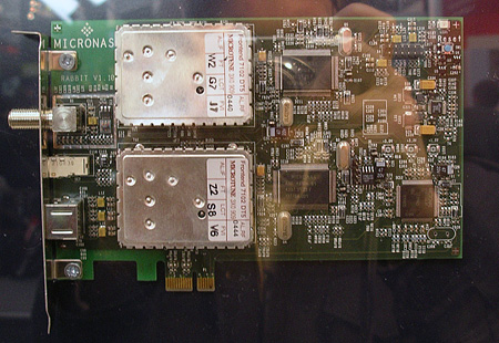 TV-kaart met dual tuners en PCI Express x1 interface