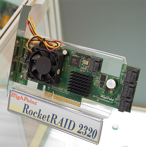 CeBIT 2005: HighPoint RocketRAID 2320 (PCIe SATA II RAID)