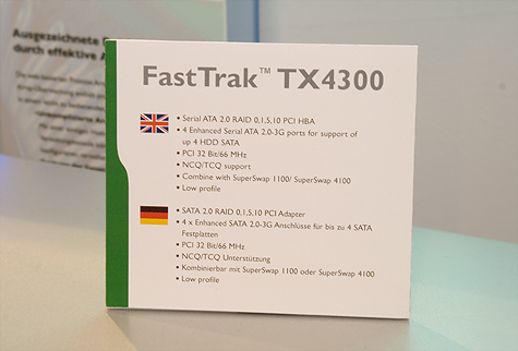 CeBIT 2005: Promise FastTrak TX4300 specs